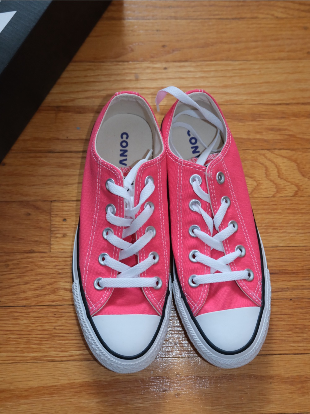 Converse Hot Pink Low-Top Canvas Sneakers